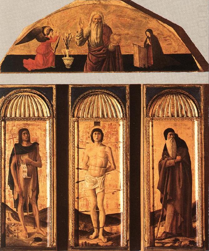 BELLINI, Giovanni St Sebastian Triptych china oil painting image